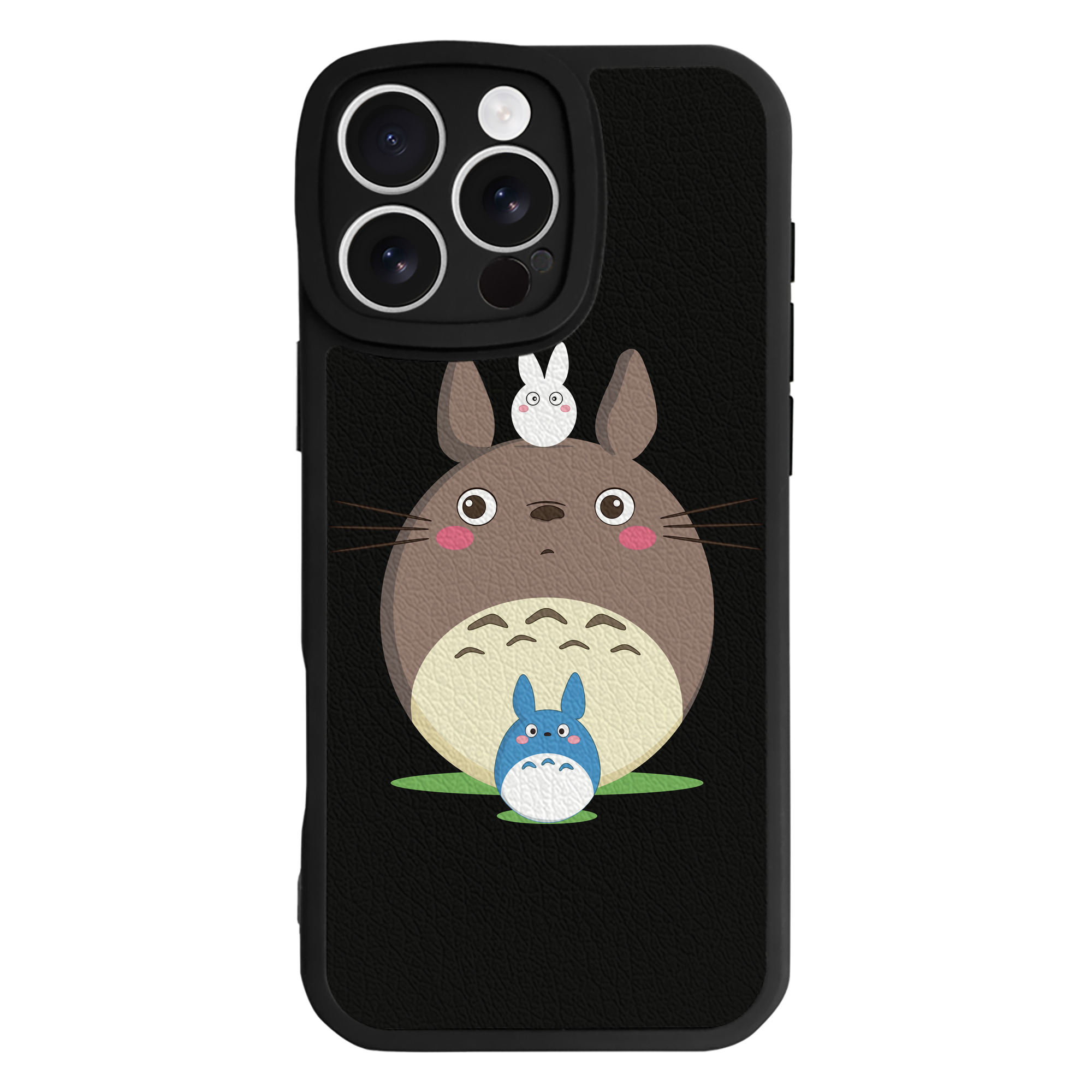 （画像用） となりのトトロ 草壁メイ 草壁サツキ My Neighbor Totoro Satsuki Kusakabe Mei Kusakabe 【iPhone 16シリーズ対応】シリコンスマホケース（レザー調） 材質：シリコン